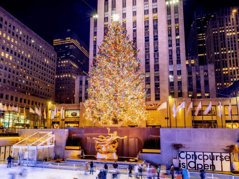 Rockefeller Center Holiday Tree NYC Manhattan 